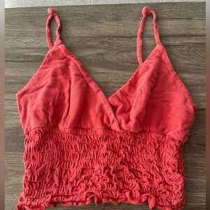 Ruched Crop Top - Pack of 2 in Red & Yellow